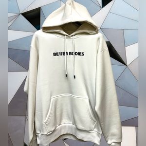 NWT Better Bodies Logo Hood Size L